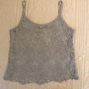 Mossimo Lace Inlay Top